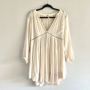 Free People Beige Long Sleeve Dress Size Small
